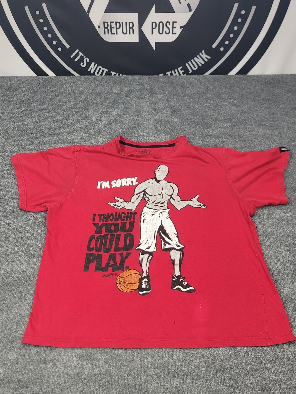 Vintage AND1 " I Thought You Could Play" Basketball T-shirt Size XL